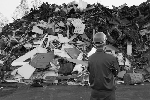 Professional builders waste removal truck in Kentish Town