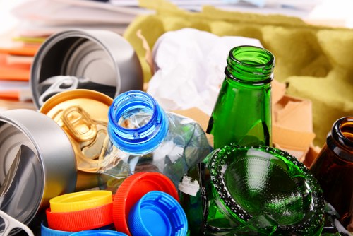 Sorting and recycling demolition materials